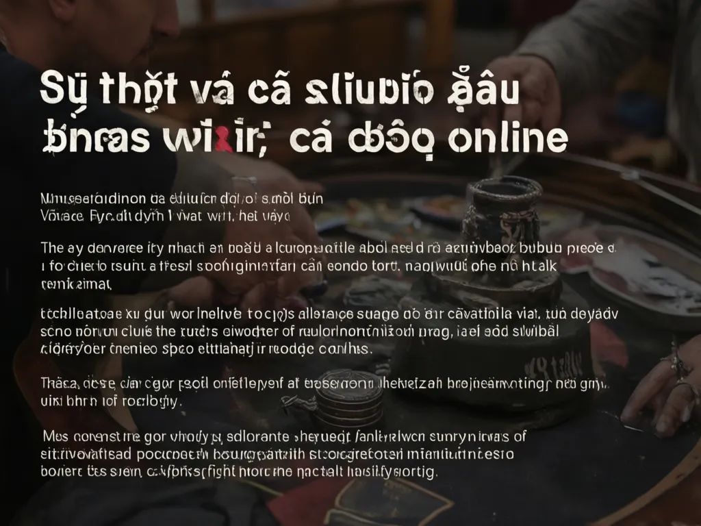 Sự thật về cá cược
